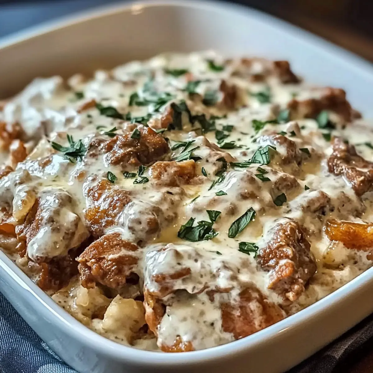 Gyrosgeschnetzeltes in Schmandsoße mit Reis Rezept